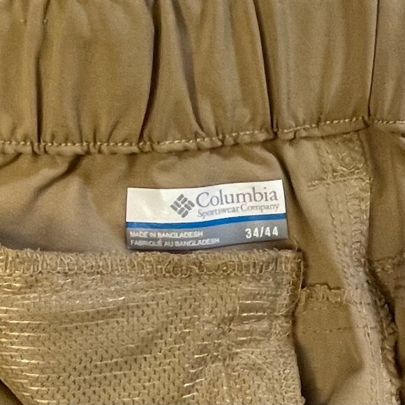 NWOT Columbia Men's 34 Tan Lightweight Hiking Stretch Pants - Picture 8 of 15